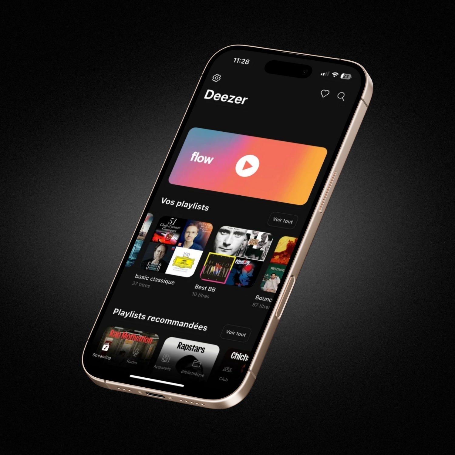 Application mobile Virtuose G1