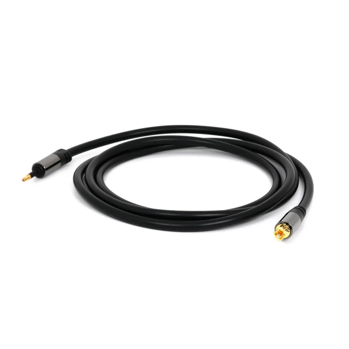 Câble optique - Câble optique - Noir, Type : Plastique - Simple blindage,  Connecteur 1 : Toslink mâle, Connecteur 2 : Toslink mâle, 0,5 mètres.